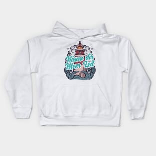 Nimm Dir Meer Zeit Leuchtturm mit Möwen Kids Hoodie